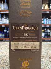 Load image into Gallery viewer, 1993 Glendronach 28 Year 104.6 Proof Highland Cask #4197 Single Malt Scotch Whiskey 700ml