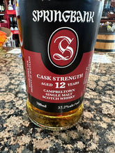 Load image into Gallery viewer, Springbank 12 Year Old Cask Strength Single Malt Scotch Whisky 700ml