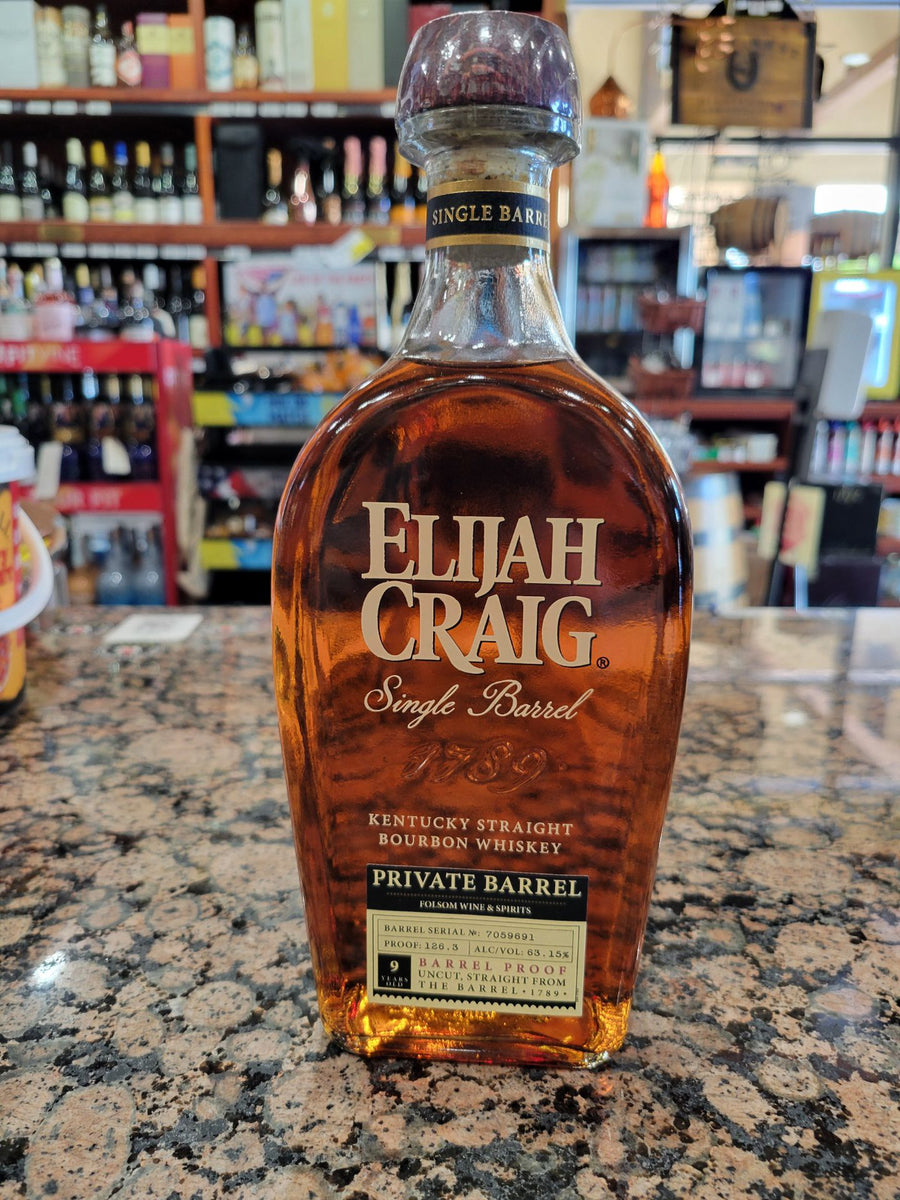 Elijah Craig Private Barrel 9 Year Old Folsom Wine & Spirits Single Ba