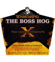 Load image into Gallery viewer, WhistlePig Farm The Boss Hog X The 10 Commandments Straight Rye Whiskey 750ml
