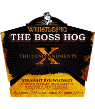 Load image into Gallery viewer, WhistlePig Farm The Boss Hog X The 10 Commandments Straight Rye Whiskey 750ml