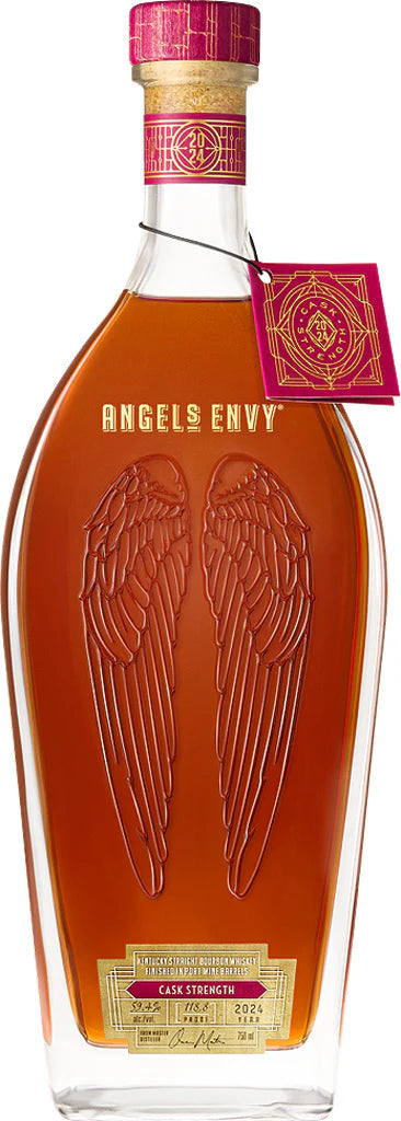 2024 Angel's Envy Cask Strength Port Wine Barrel Finish Kentucky Straight Bourbon Whiskey 750ml