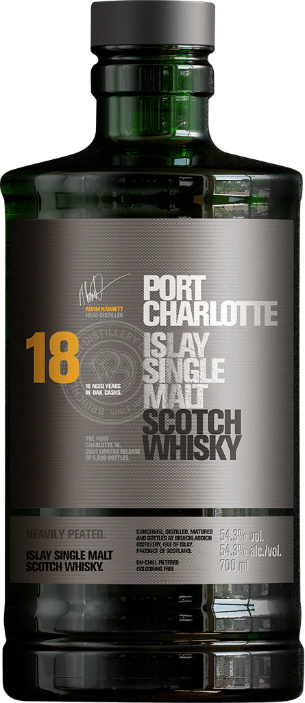 2024 Bruichladdich Port Charlotte 18 Year Old Single Malt Scotch Whiskey 700ml