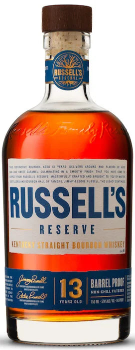 2025 Russell's Reserve Barrel Proof 13 Year Old Kentucky Straight Bourbon Whiskey 750ml