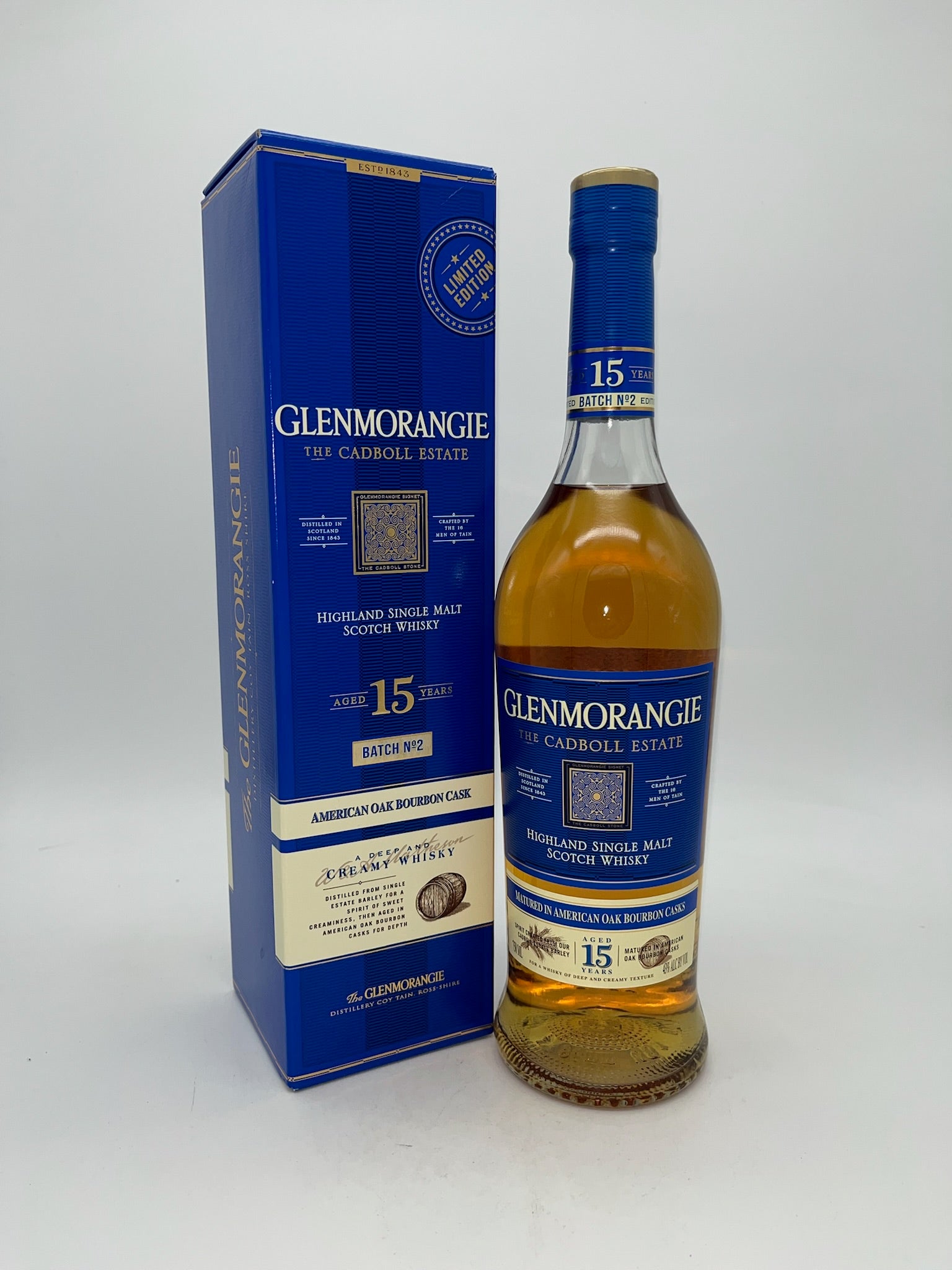 ウイスキー Glenmorangie 15 Year Old Limited Edition Glenmorangie The Cadboll Estate Limited Edition 15 Year Old Single Mal