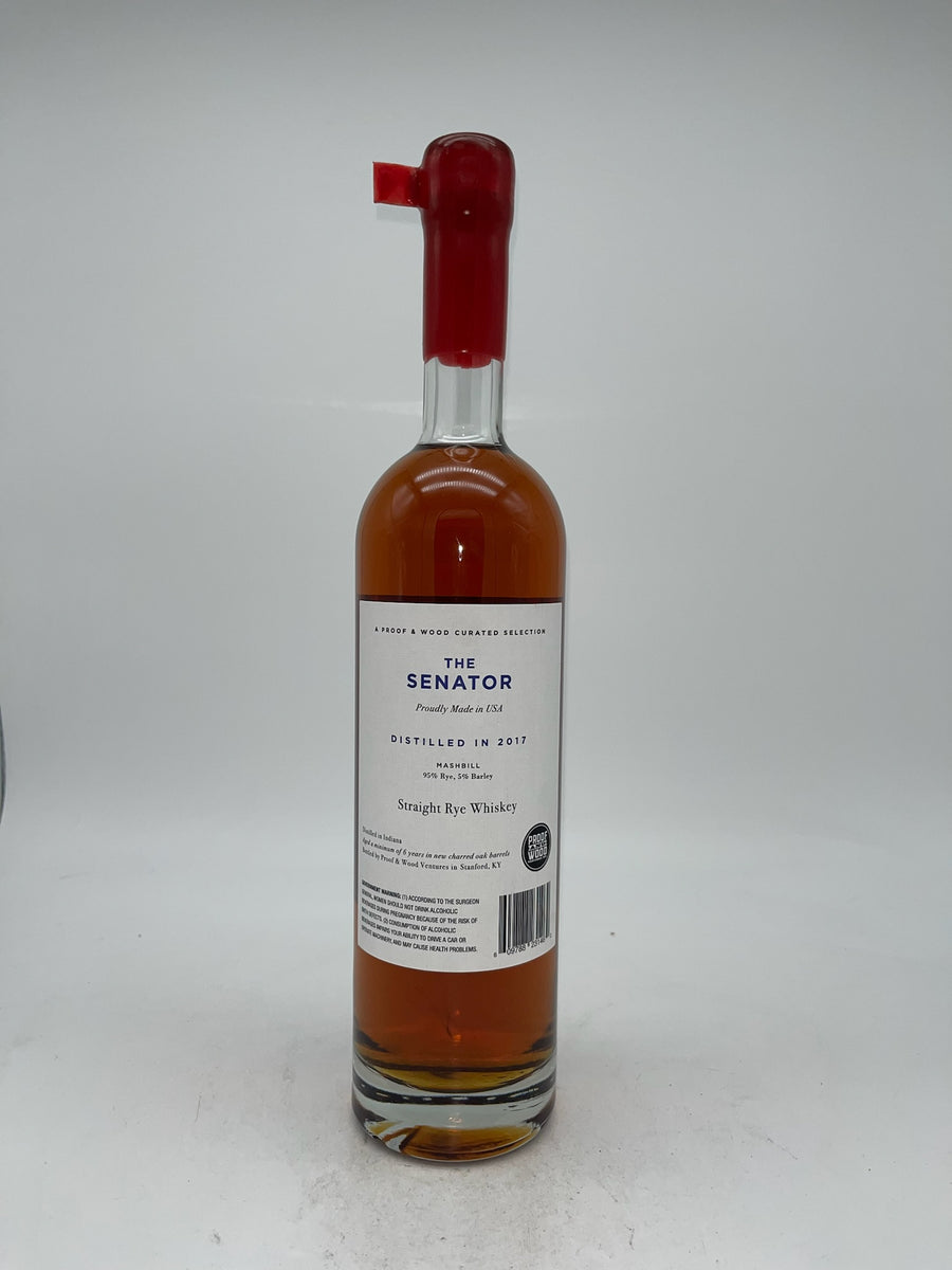 The Senator 6 Year Old Barrel Proof Straight Rye Whiskey 750ml