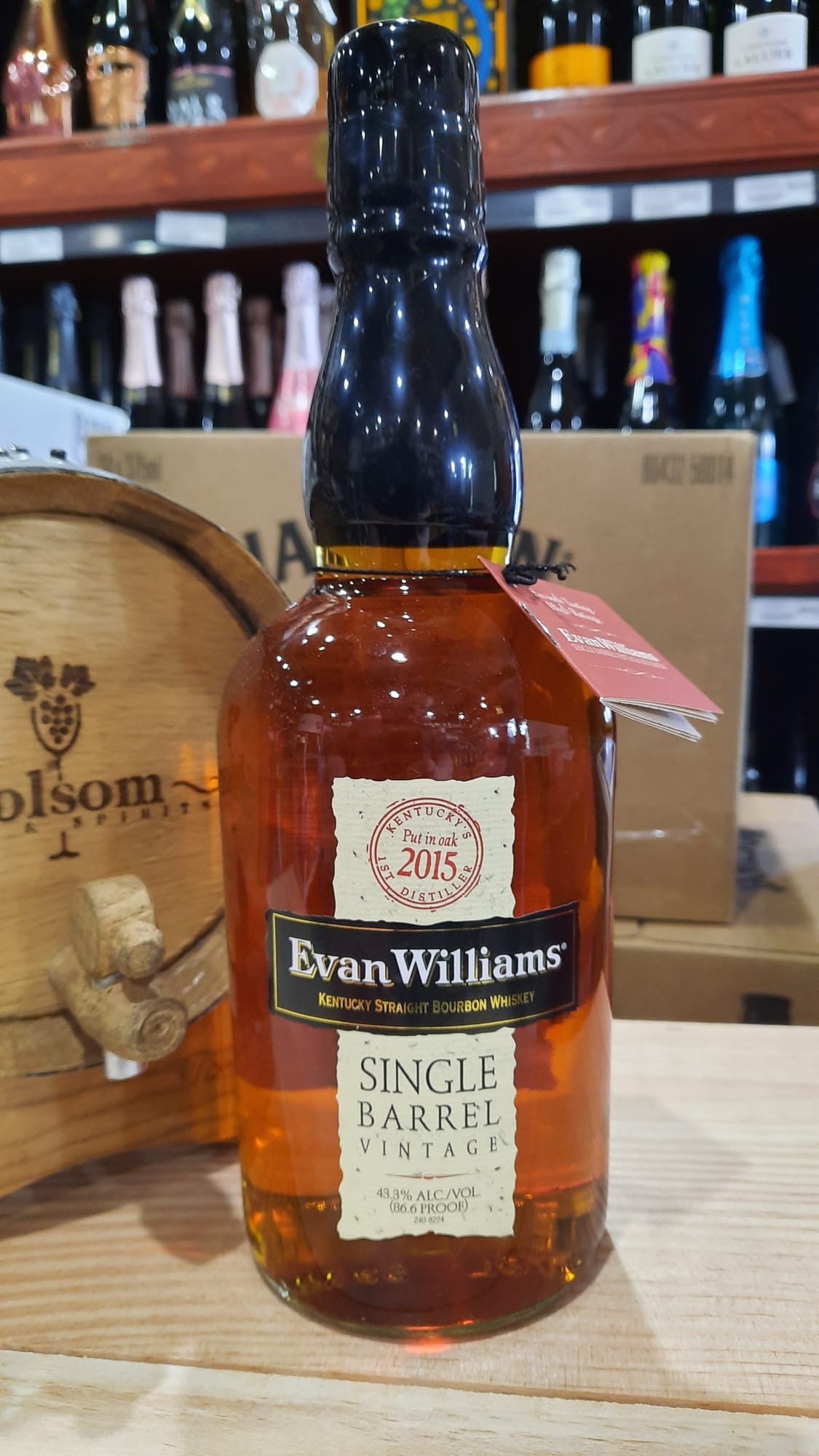 2015 Evan Williams Single Barrel Vintage Straight Bourbon Whiskey 750m