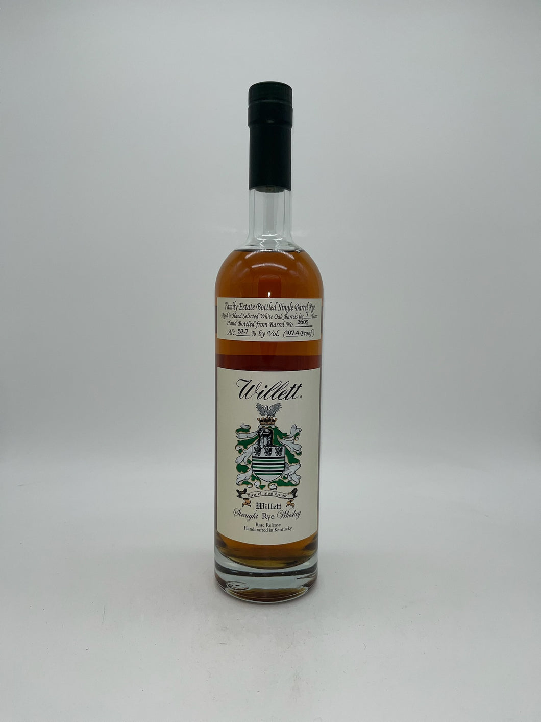 Willett Family Estate Bottled Single Barrel 7 Year Old Batch No. 2605
