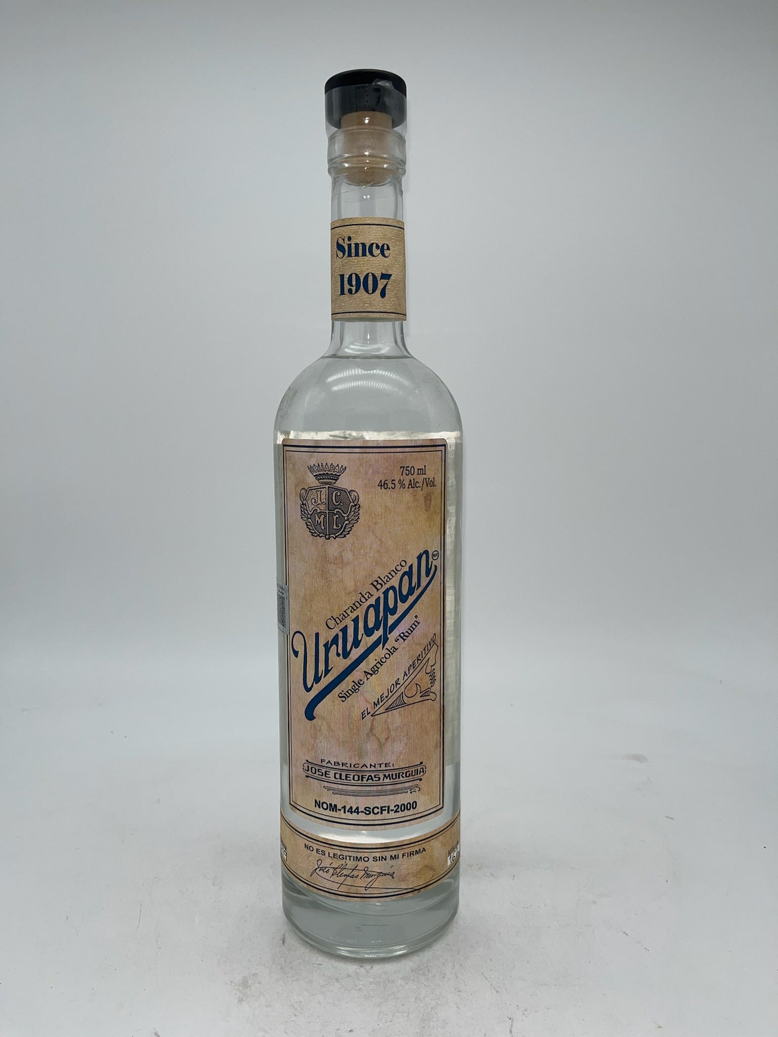 Uruapan Charanda Blanco Single Agricola Rum 750ml