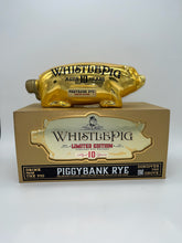 Load image into Gallery viewer, WhistlePig Piggybank Limited Gold Edition 10 Year Old Straight Rye Whiskey 750ml

