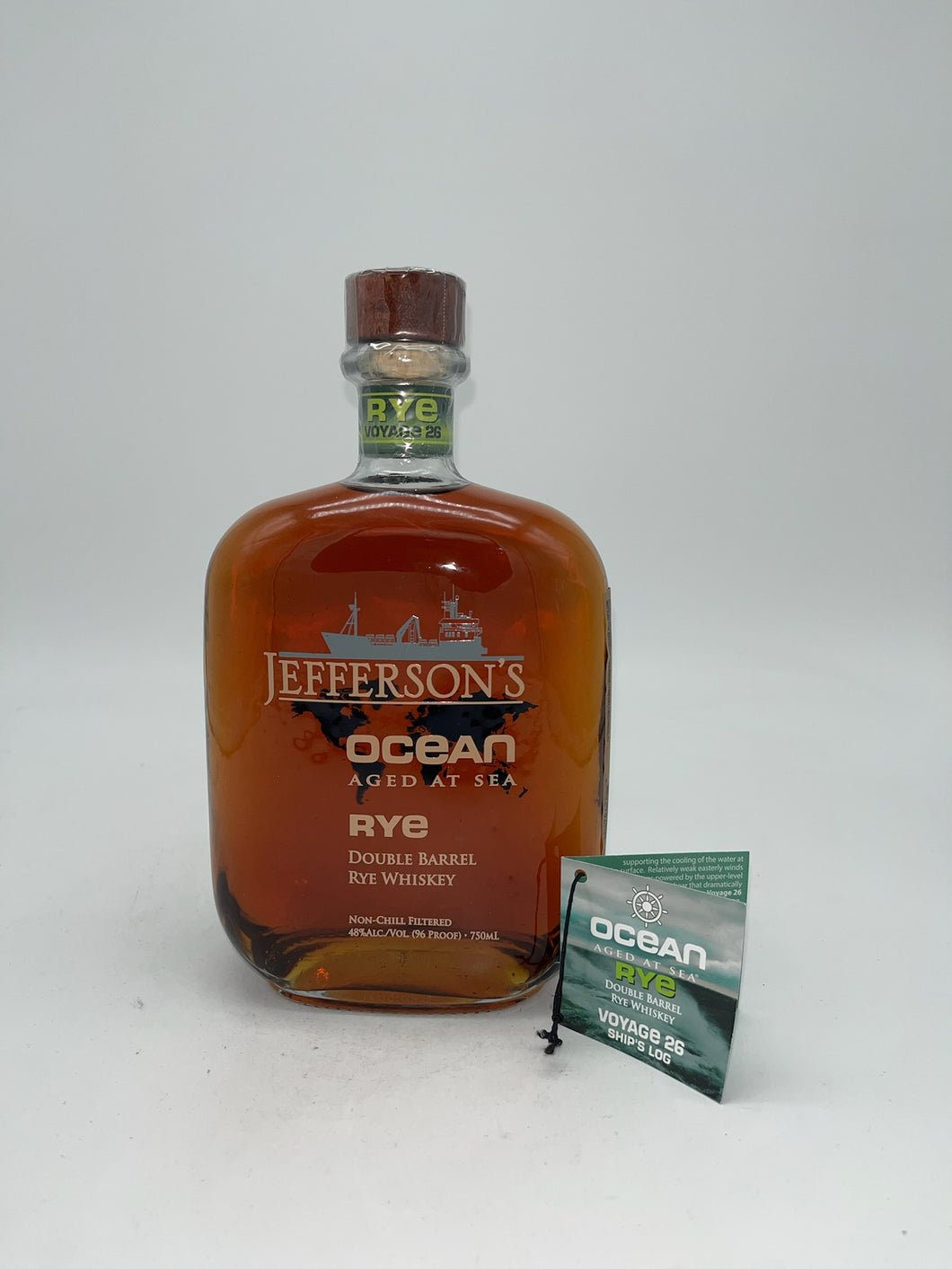 Jefferson's Ocean Aged at Sea Voyage 26 Double Barrel Rye Whiskey 750m
