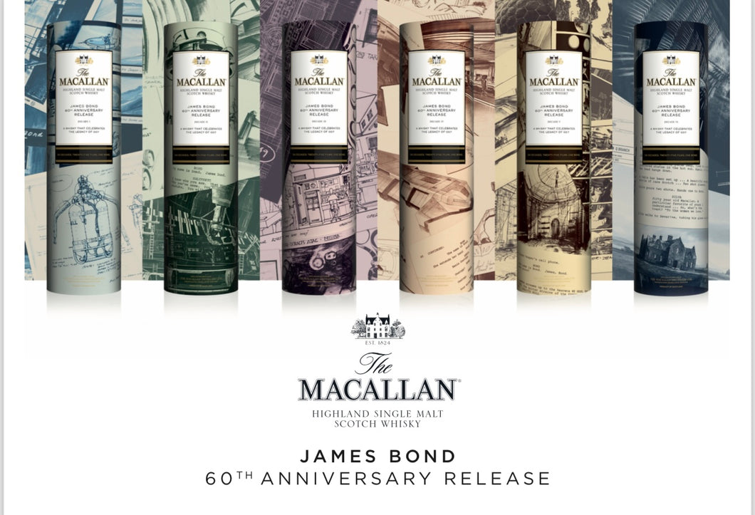 Macallan James Bond 60th Anniversary Complete Collection