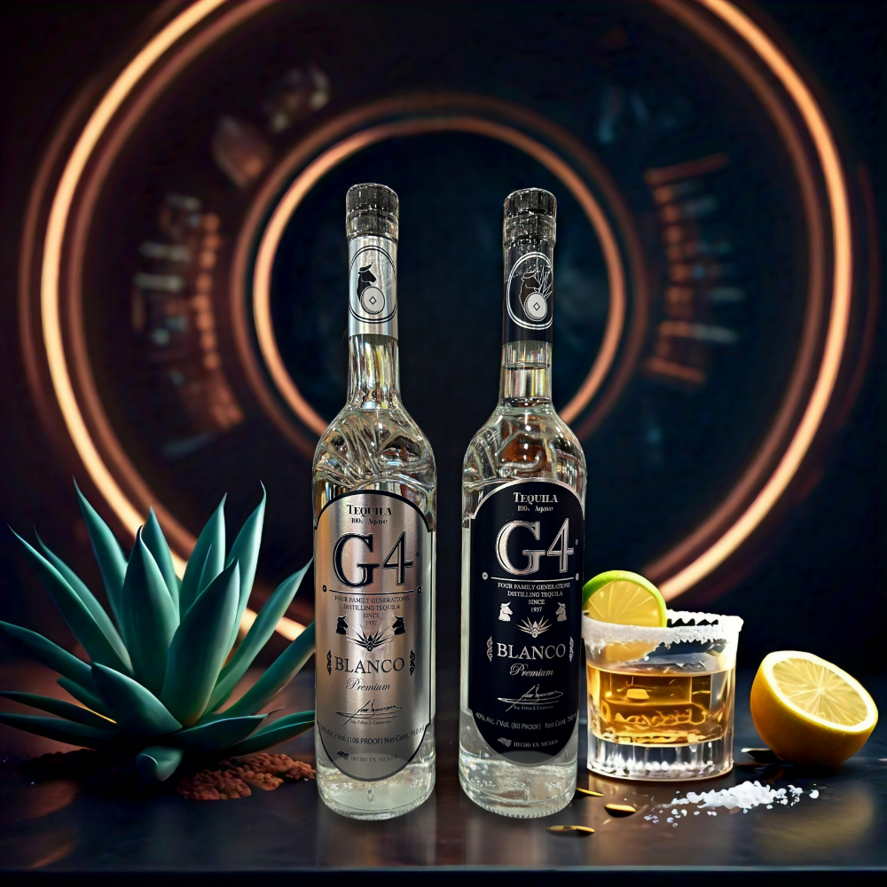 G4 108 Proof Blanco Tequila and G4 Blanco Tequila Combo 750ml