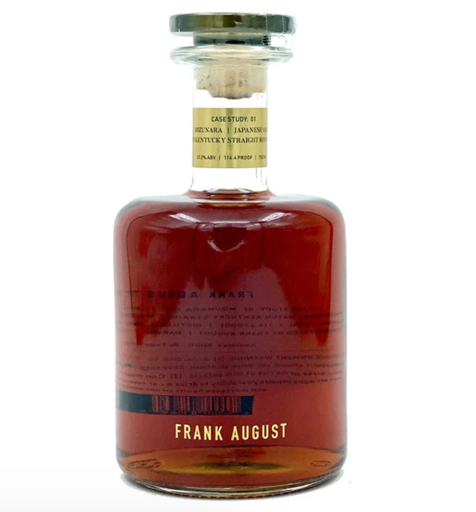 Frank August Case Study 01 Mizunara Japanese Oak Cask Small Batch Straight Bourbon 750ml