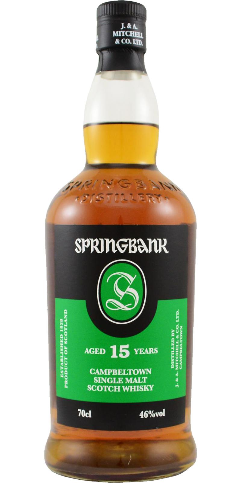 Springbank 15 Year Old Single Malt Scotch Whisky 700ml