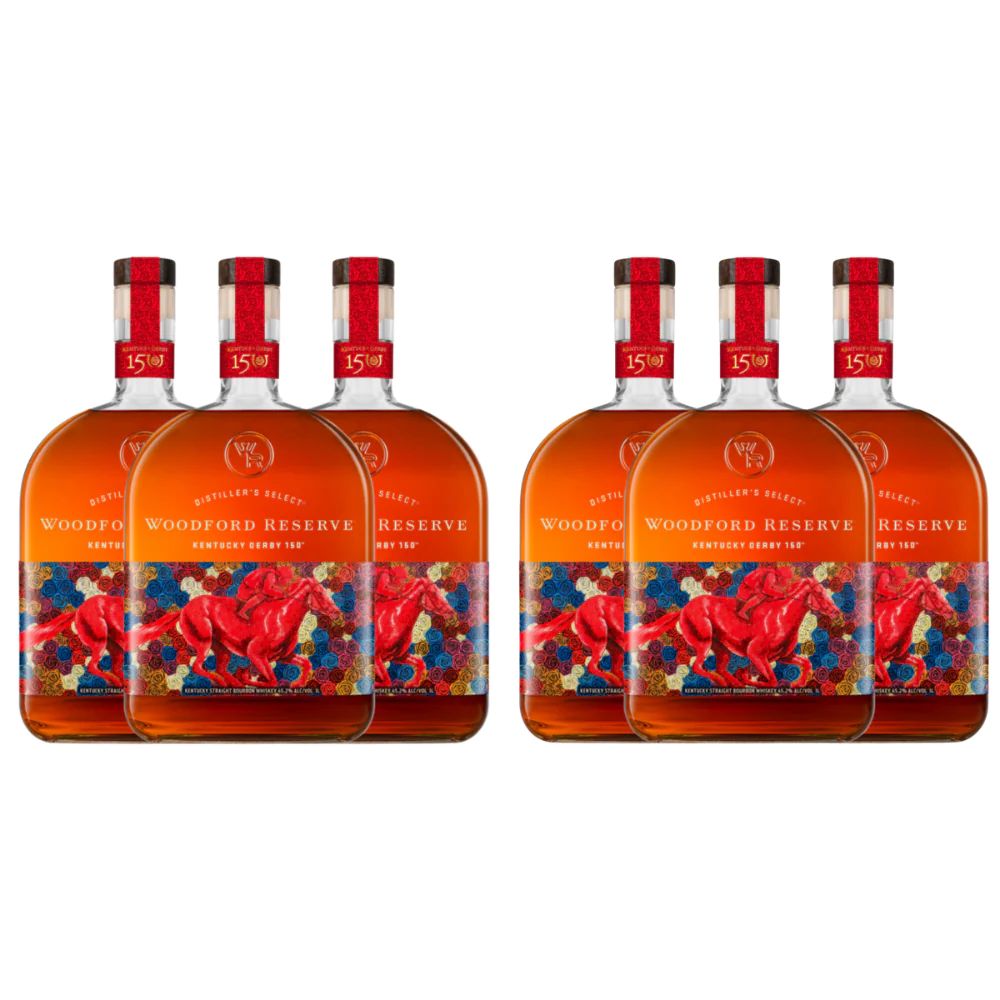 2024 Woodford Reserve Kentucky Derby Edition Straight Bourbon Whiskey 6-Pack