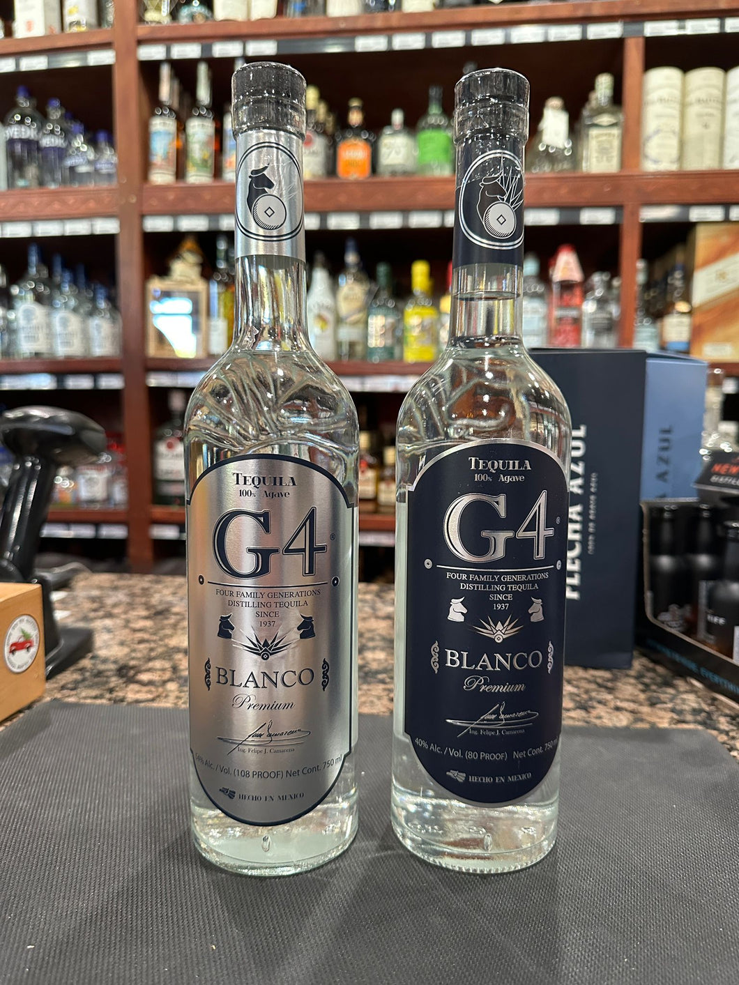 G4 108 Proof Blanco Tequila and G4 Blanco Tequila Combo 750ml