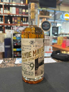 Clyde May's 9 Year Old Cask Strength Straight Rye Whiskey 750ml