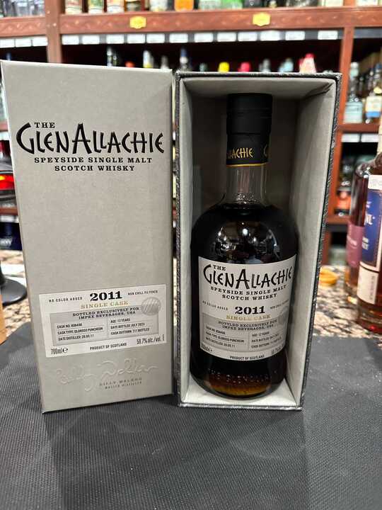 2011 GlenAllachie Single Cask 12 Year Old Single Malt Scotch Whisky 700ml