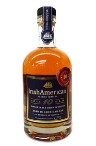 Irish American 10 Year Old Single Malt Irish Whiskey 750ml