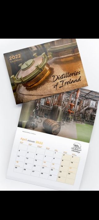 Irish Distilleries Calendar 2022- with bottle purchase only