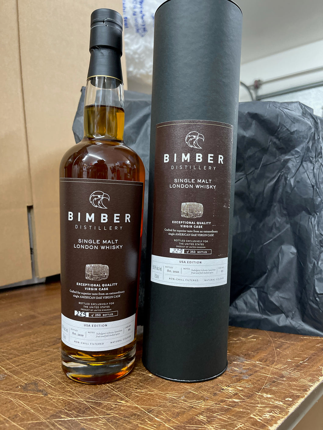 Bimber USA Edition – Virgin American oak cask #95 58.6% abv.