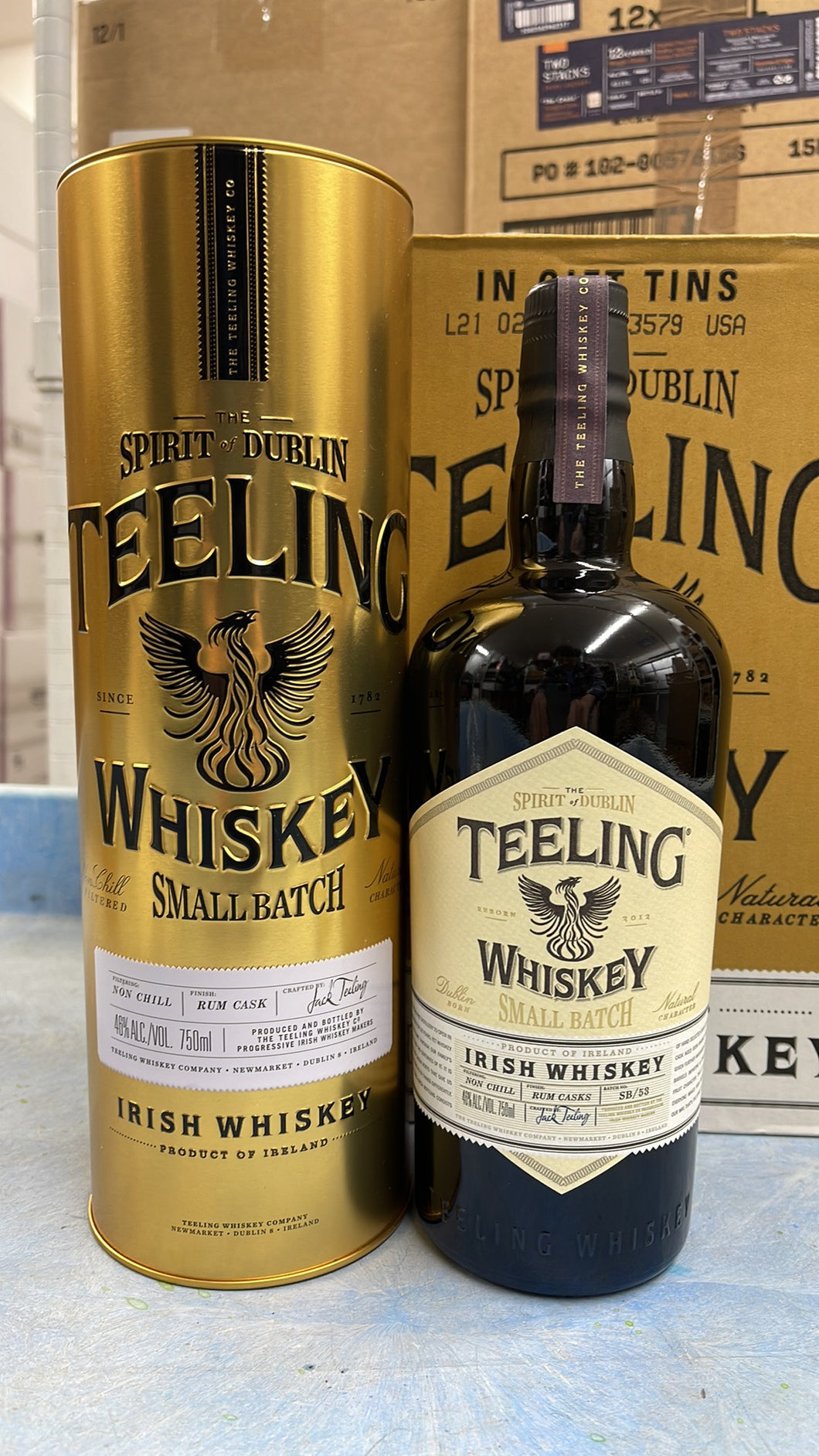 Teeling Small Batch Rum Cask in Gift Tube for Stories & Sips