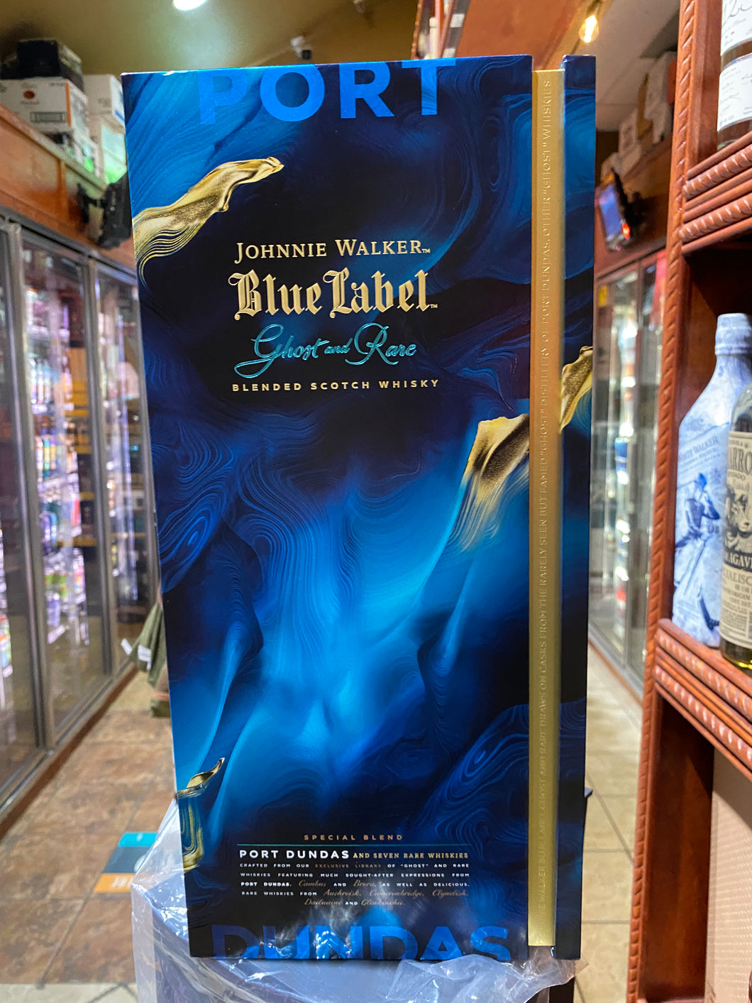 Johnnie Walker Blue Label Ghost and Rare Port Dundas Blended Scotch Whisky