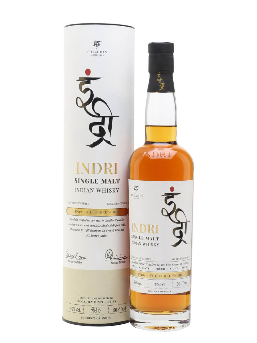 Indri Trini The Three Wood Indian Single Malt Whisky 750ml