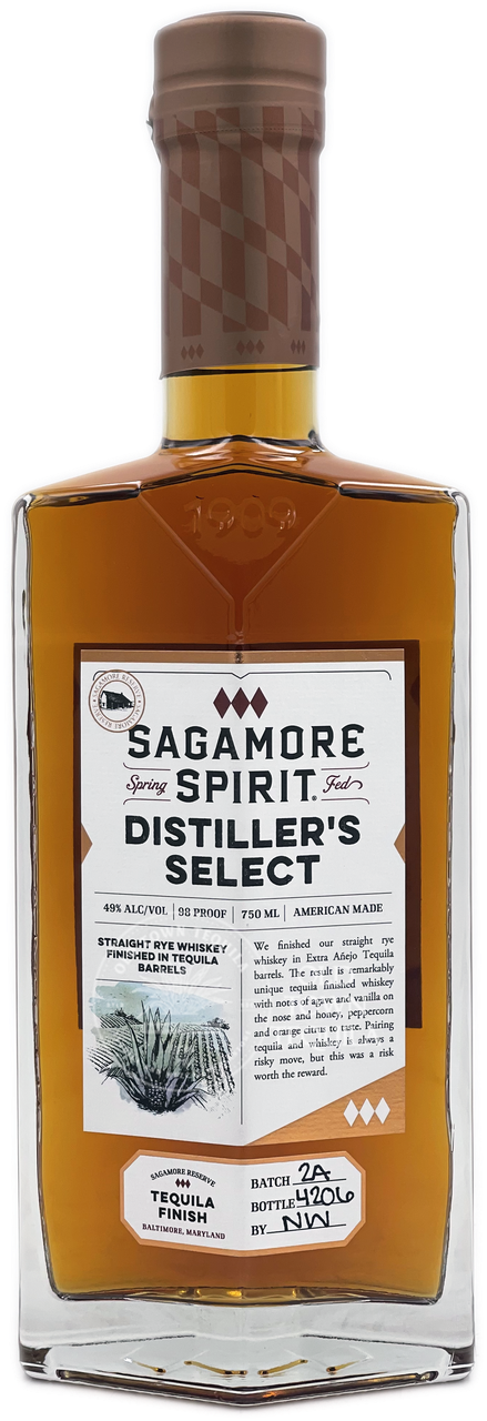 Sagamore Distiller's Select Tequila Barrels Finished Whiskey 750ml