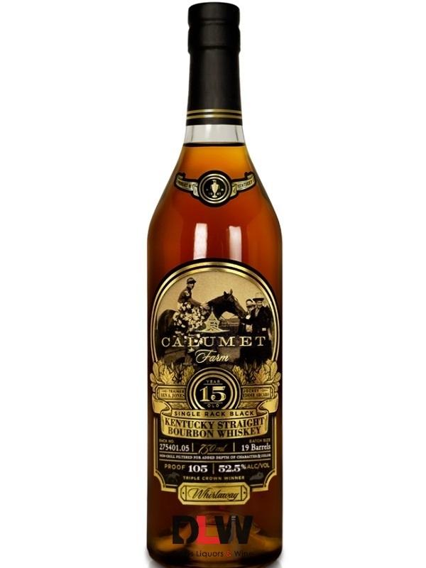 Calumet Farm 15 Year Old Single Rack Black Bourbon Whiskey 750ml