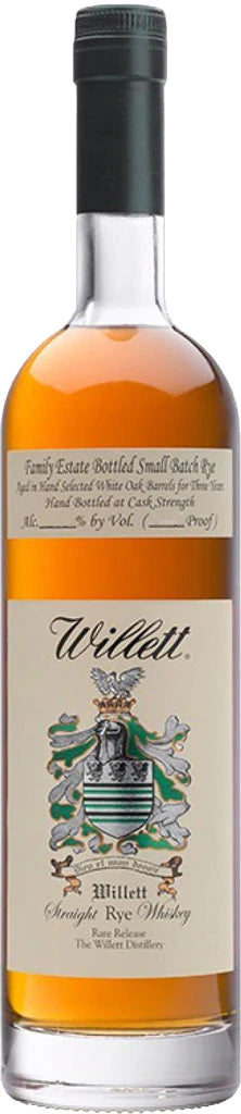 Willett Family Estate Bottled Single-Barrel 3 Year Old Straight Rye Whiskey Miniature 50ml