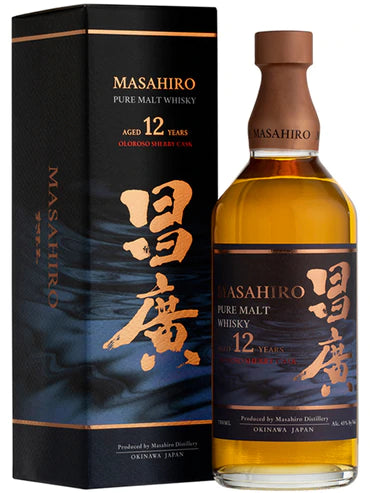 Masahiro 12 Year Old Oloroso Sherry Cask Finish Pure Malt Whisky 750ml
