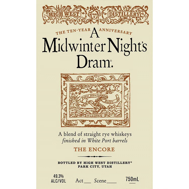 High West A Midwinter Night’s Dram The Encore Act #1 Scene #1