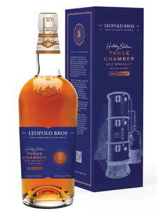 2022 Leopold Bros. Three Chamber Holiday Edition Straight Rye Whiskey 750ml