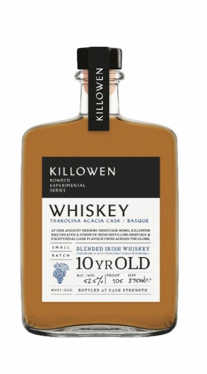 Killowen Bonded Experimental Series Txakolina Acacia - Basque 10 Year Old Blended Irish Whiskey 375ml