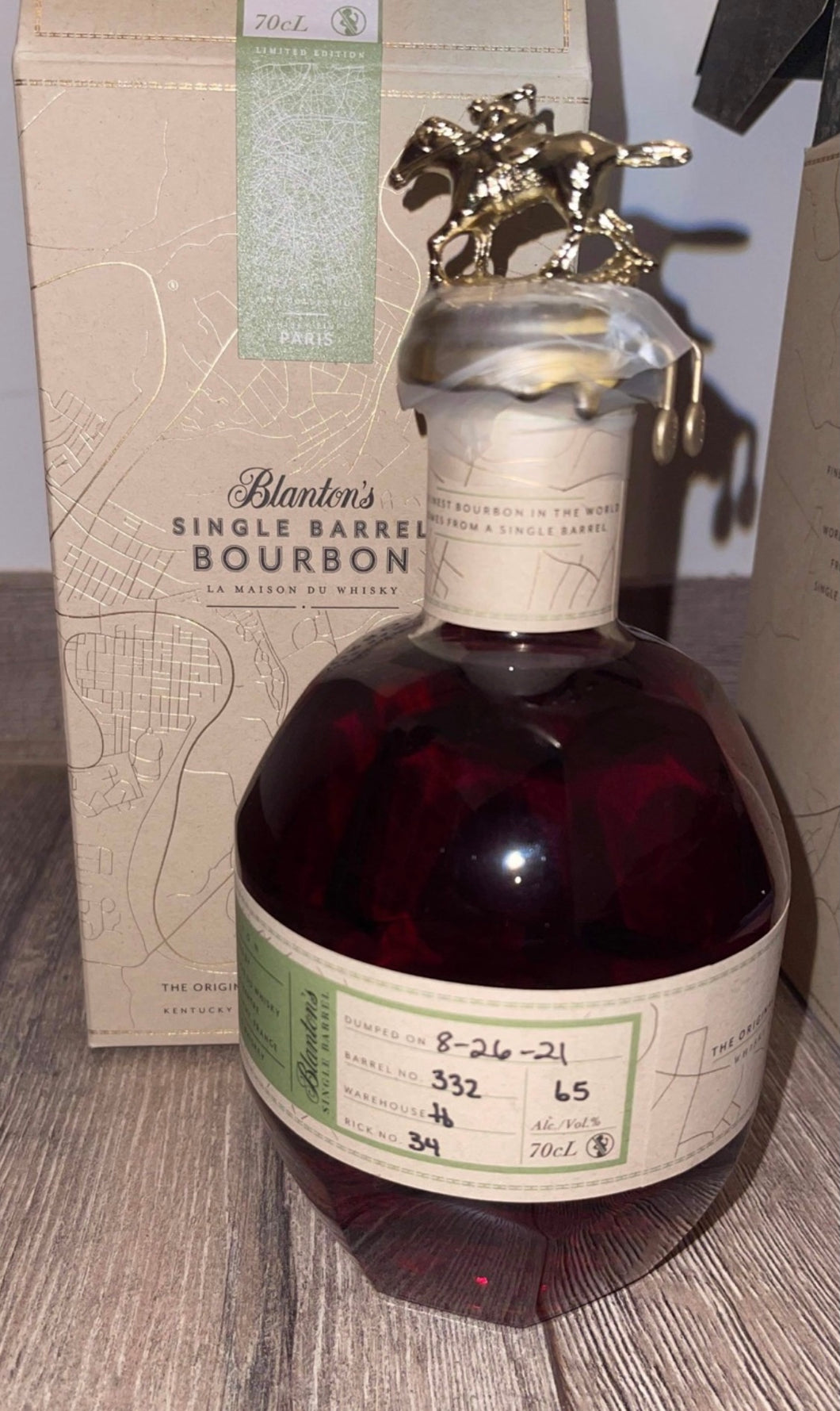 2021 Blanton's La Maison du Paris Limited Edition 700ml