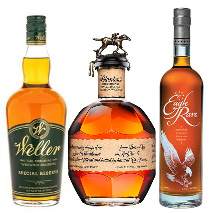 Buffalo Trace 3-Pack Bundle Blanton's Original, Eagle Rare 10 Year Old and Weller Special Reserve 750ml