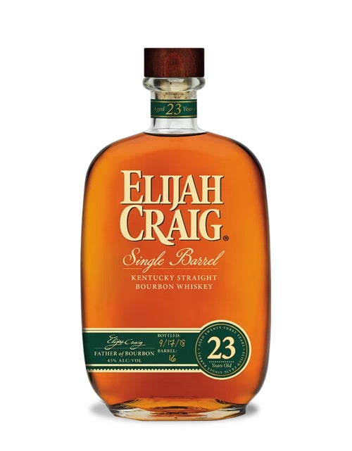 Elijah Craig 23 Year Old Single Barrel Kentucky Straight Bourbon Whiskey