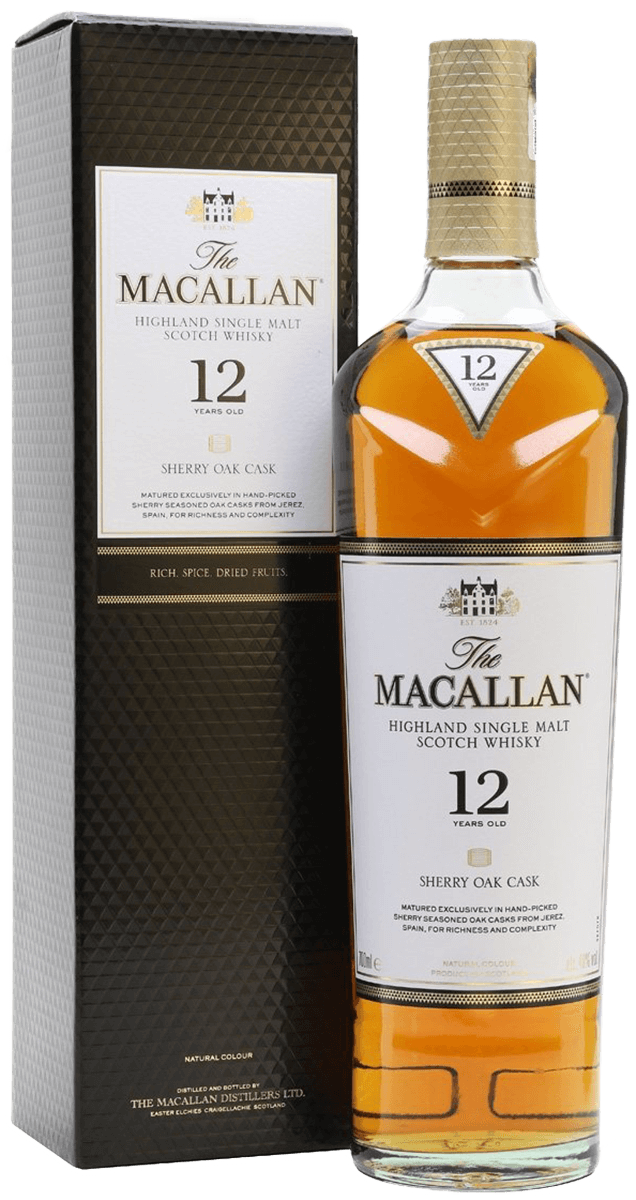 マッカラン12年 Years Old Sherry Oak Cask Macallan 12 Year Old Sherry Oak Cask Single Malt Scotch