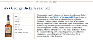 George Dickel Aged 8 Years Bourbon Whisky 750ml