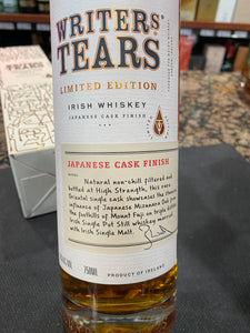 Writers Tears Limited Edition Japanese Cask Finish Irish Whiskey 750ml
