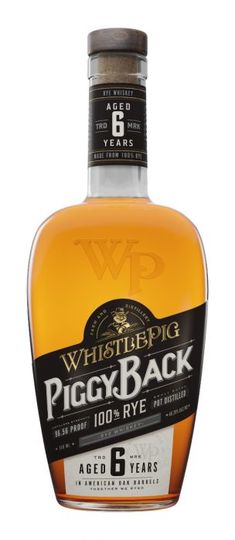 2022 WhistlePig Farm Piggy Back 6 Year Old Rye Whiskey 750ml