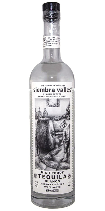 Siembra Valles High Proof Blanco Tequila 750ml