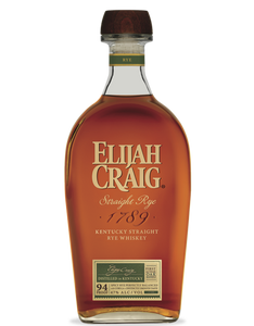 Elijah Craig Straight Rye Whiskey 750ml