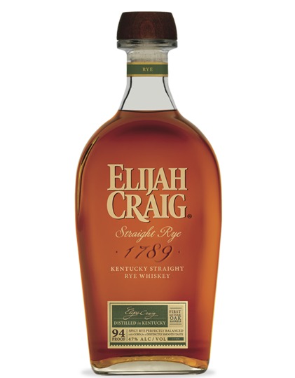 Elijah Craig Straight Rye Whiskey 750ml