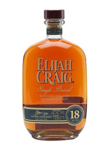 Elijah Craig 18 Year Old Single Barrel Bourbon Whiskey 750ml