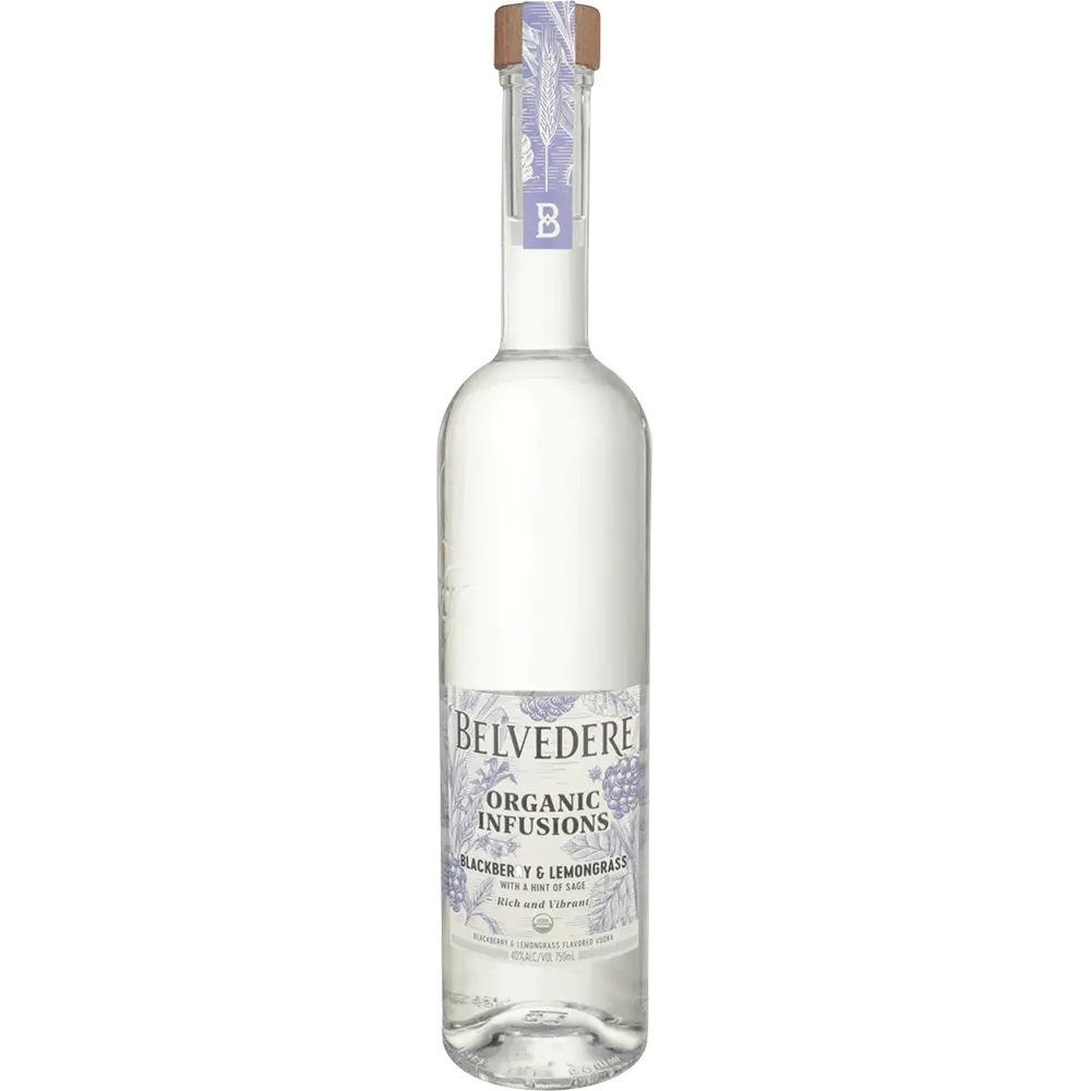 Belvedere Organic Infusions Blackberry & Lemongrass Vodka 750ml