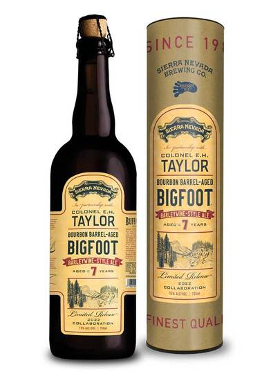 Sierra Nevada Buffalo Trace Collaboration E. H. Taylor Bourbon Barrel Aged Bigfoot Whiskey