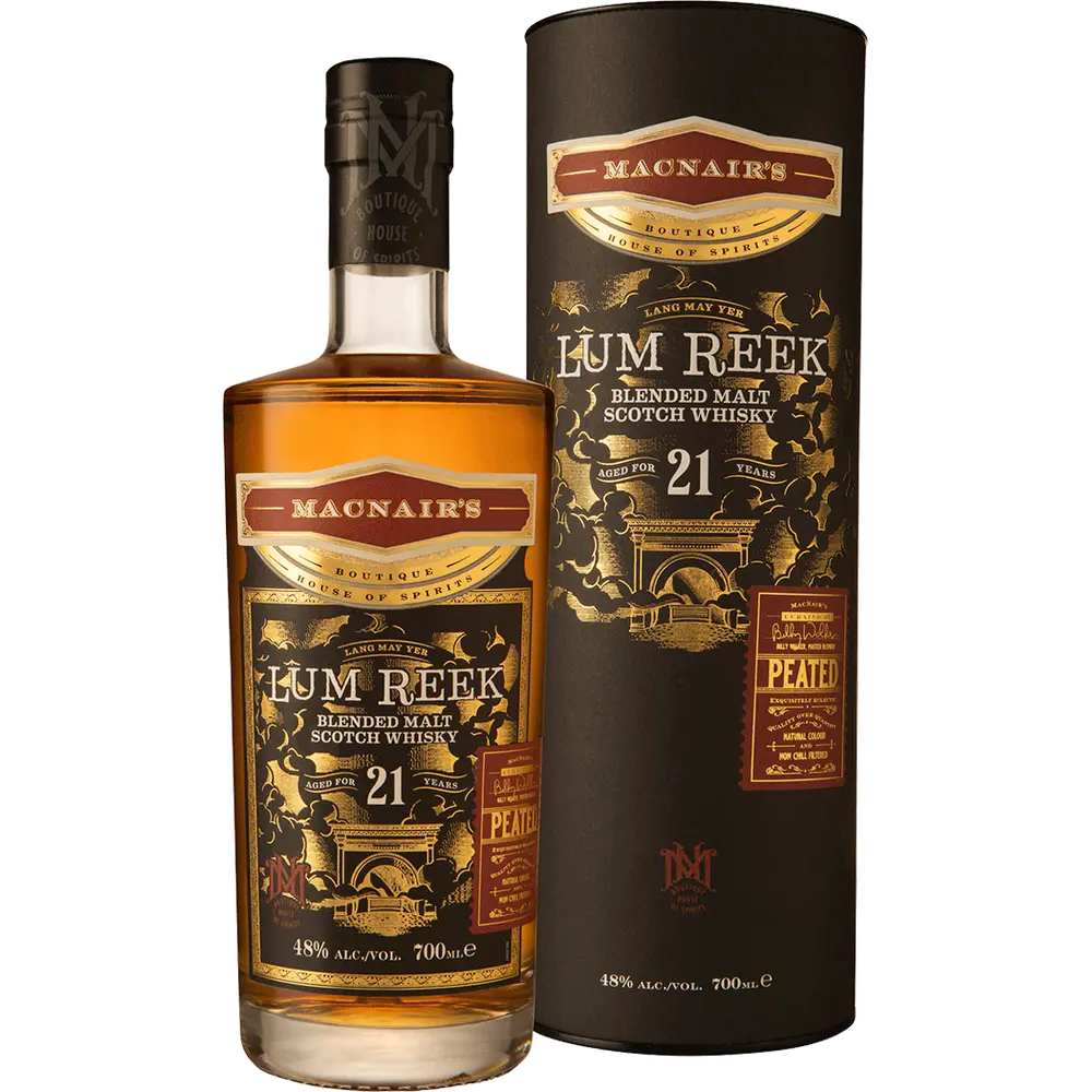 MacNair's Lum Reek Peated 21 Year Old Blended Malt Scotch Whisky 700ml